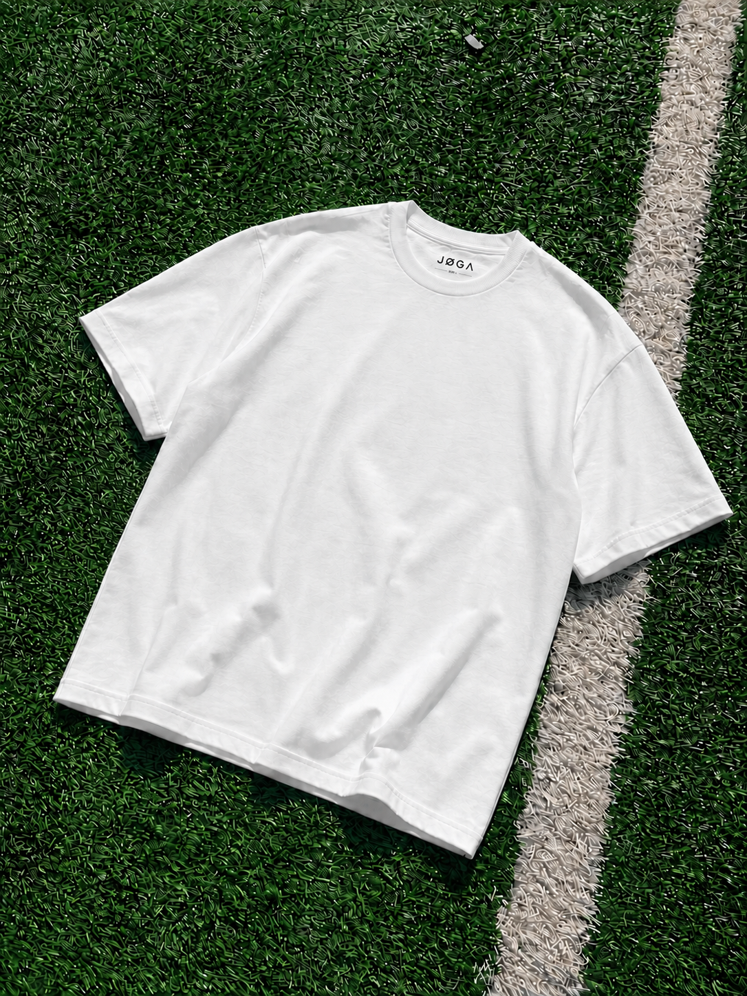 Front of Tee on football pitch